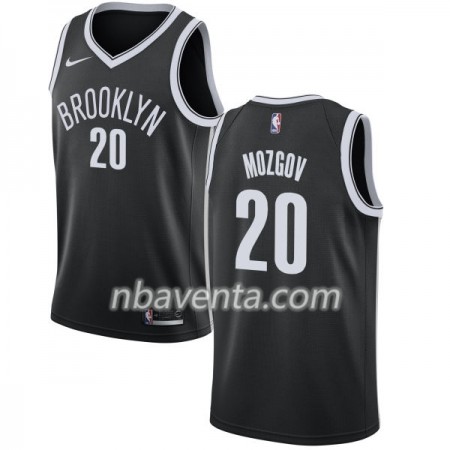Camiseta Hombre Brooklyn Nets Timofey Mozgov 20 Nike 2017-18 Negro Swingman Camiseta Hombre Brooklyn Nets Timofey Mozgov 20 Nike 2017-18 Negro Swingman